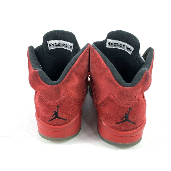 Air Jordan 5 Retro Red Suede Sneakers main image 6